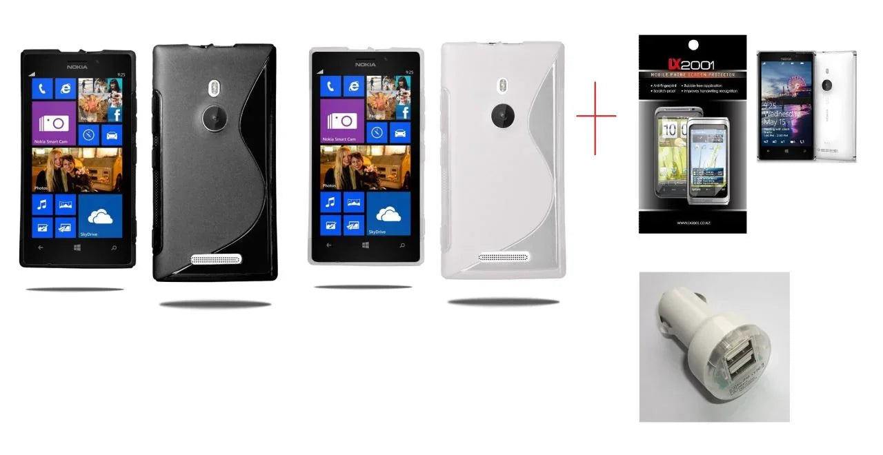 Nokia Lumia 925 Gel Case Dual USB Car Charger SP - LX2001 - Homewares, Outdoor, Phone Accessories, Cases, Speakers, Headphones + More -
