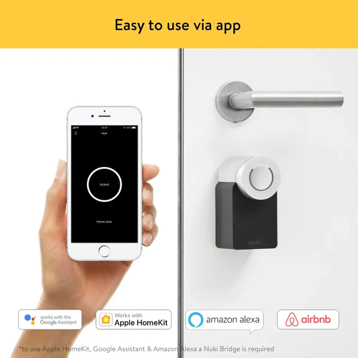 Nuki Combo (Smart Lock 2.0 + Bridge) Bluetooth Door Lock 220472 9120072081088 - LX2001 - Homewares, Outdoor, Phone Accessories, Cases, Speakers, Headphones + More -