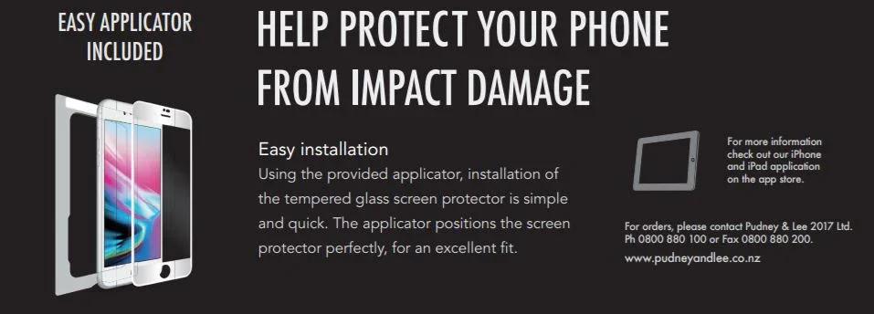 OMP iPhone 8 Plus RockMax Premium Tempered 3D Front Back Glass Screen Protectors M9986K - LX2001 - Homewares, Outdoor, Phone Accessories, Cases, Speakers, Headphones + More -