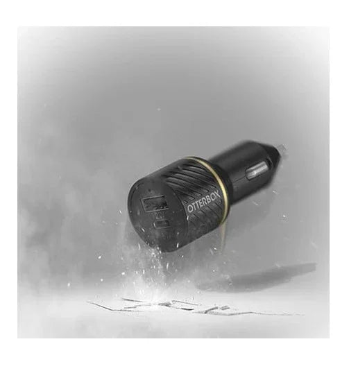 Otterbox 18W PD USB-C & 12W USB-A Fast Charge Dual Car Charger - Black Shimmer 78-52545 840104211939 - LX2001 - Homewares, Outdoor, Phone Accessories, Cases, Speakers, Headphones + More -