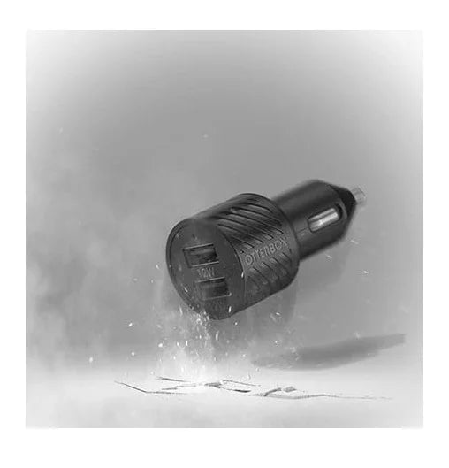 Otterbox 24W USB-A Fast Charge Dual Car Charger - Black 78-52700 840104219010 - LX2001 - Homewares, Outdoor, Phone Accessories, Cases, Speakers, Headphones + More -