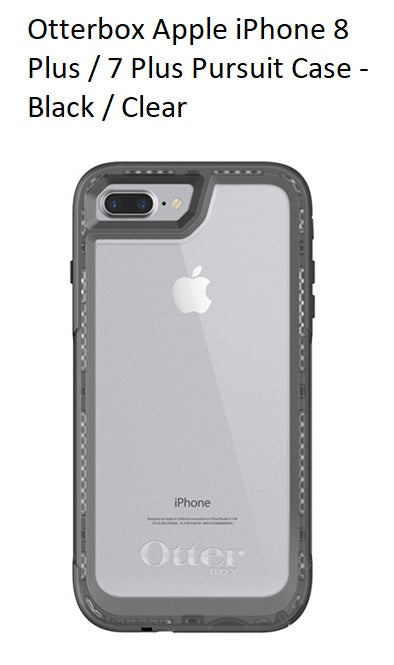 Otterbox Apple iPhone 8 Plus / 7 Plus Pursuit Case - Black / Clear 77-58254 660543447252
