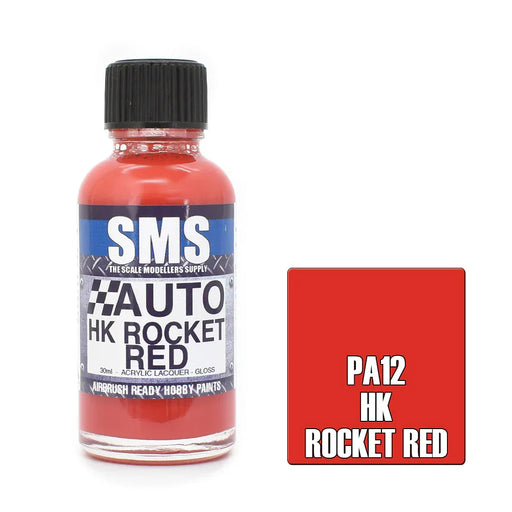Airbrush Paint 30Ml Auto Hk Rocket Red Scale Modellers Supply - LX2001 - Homewares, Outdoor, Phone Accessories, Cases, Speakers, Headphones + More -