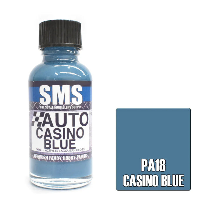 Airbrush Paint 30Ml Auto Colour Casino Blue Scale Modellers Supply - LX2001 - Homewares, Outdoor, Phone Accessories, Cases, Speakers, Headphones + More -