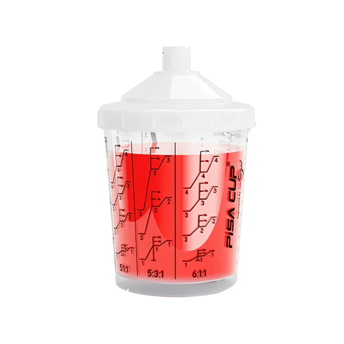 Hanspray Pisa Paint System 600Ml Hard Cup With Locking Lid 125 Micron 50/Box - LX2001 - Homewares, Outdoor, Phone Accessories, Cases, Speakers, Headphones + More -