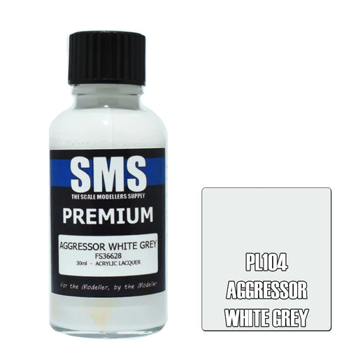 Air Brush paint 30ML PREMIUM AGGRESSOR WHITE GREY ACRYLIC lacquer - LX2001 - Homewares, Outdoor, Phone Accessories, Cases, Speakers, Headphones + More -