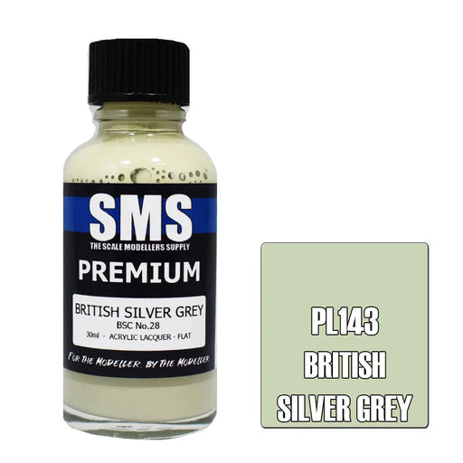 Air Brush paint 30ML PREMIUM BRITISH SILVER GREY ACRYLIC lacquer - LX2001 - Homewares, Outdoor, Phone Accessories, Cases, Speakers, Headphones + More -