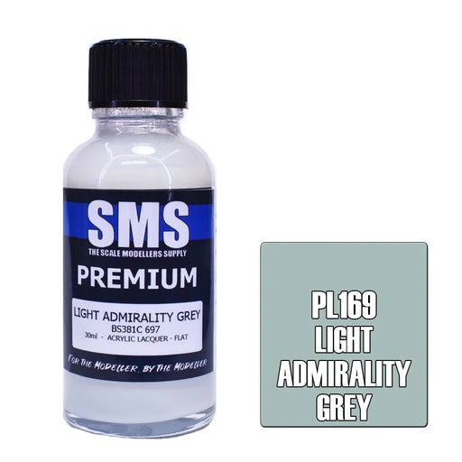 Air Brush paint 30ML PREMIUM LIGHT ADMIRALITY GREY ACRYLIC lacquer - LX2001 - Homewares, Outdoor, Phone Accessories, Cases, Speakers, Headphones + More -