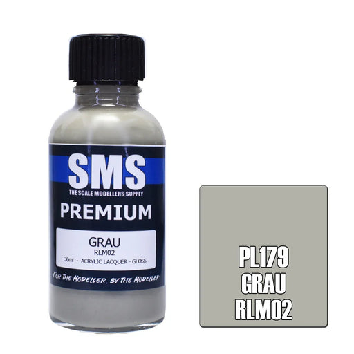 Air Brush paint 30ML PREMIUM GRAU RLM02 ACRYLIC lacquer SCALE MODELLERS SUPPLY - LX2001 - Homewares, Outdoor, Phone Accessories, Cases, Speakers, Headphones + More -