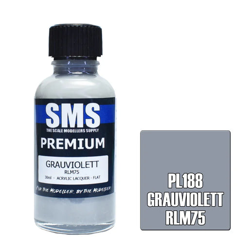 Air Brush paint 30ML PREMIUM GRAUVIOLETT RLM75 ACRYLIC lacquer - LX2001 - Homewares, Outdoor, Phone Accessories, Cases, Speakers, Headphones + More -