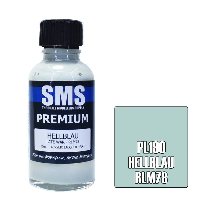 Air Brush paint 30ML PREMIUM HELLBLAU RLM78 ACRYLIC lacquer - LX2001 - Homewares, Outdoor, Phone Accessories, Cases, Speakers, Headphones + More -