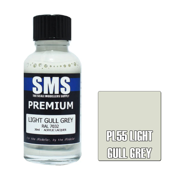 Air Brush paint 30ML PREMIUM LIGHT GULL GREY ACRYLIC lacquer - LX2001 - Homewares, Outdoor, Phone Accessories, Cases, Speakers, Headphones + More -