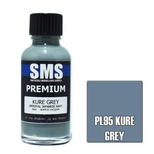 Air Brush paint 30ML PREMIUM KURE GREY (IJN) ACRYLIC lacquer - LX2001 - Homewares, Outdoor, Phone Accessories, Cases, Speakers, Headphones + More -