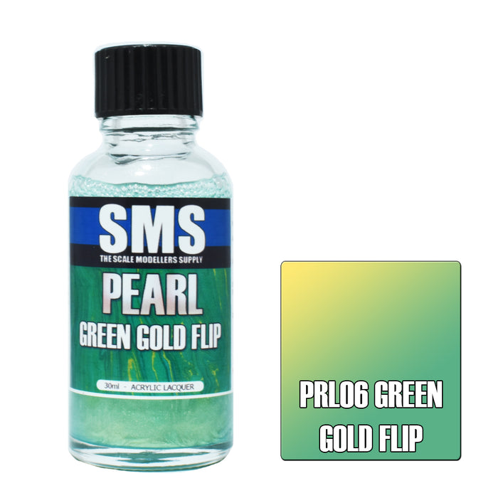 Air Brush paint 30ML PEARL GREEN GOLD FLIP  ACRYLIC lacquer