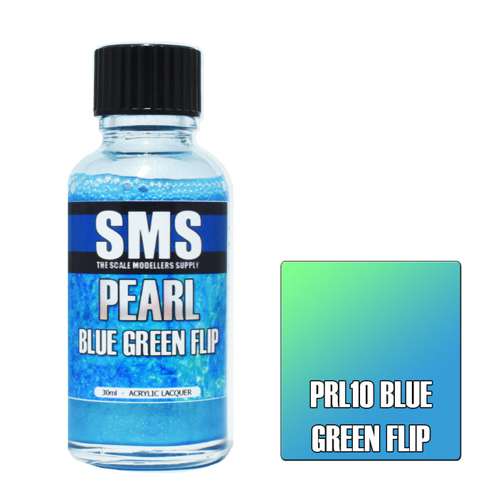 Air Brush paint 30ML PEARL BLUE GREEN FLIP  ACRYLIC lacquer