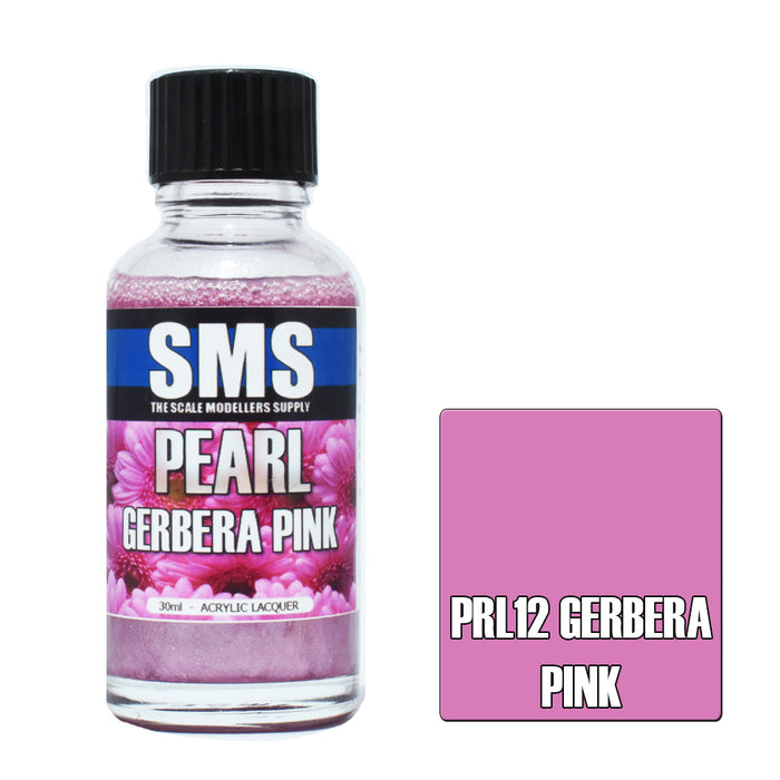 Air Brush paint 30ML PEARL GERBERA PINK  ACRYLIC lacquer SCALE MODELLERS SUPPLY