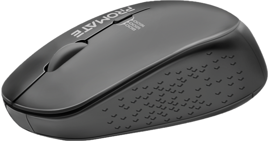 PROMATE 1600dpi Ergonomic Wireless Mouse - Black