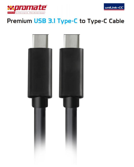 PROMATE 1M USB3.1 Type-C to Type-C UNILINK-CC.BLK 1