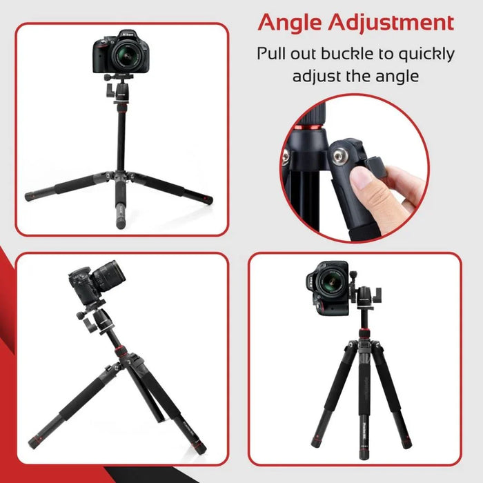 PROMATE 3-Way, 5-Section Precision Head Tripod 42 - 153cm Height adjustment - LX2001 - Homewares, Outdoor, Phone Accessories, Cases, Speakers, Headphones + More -