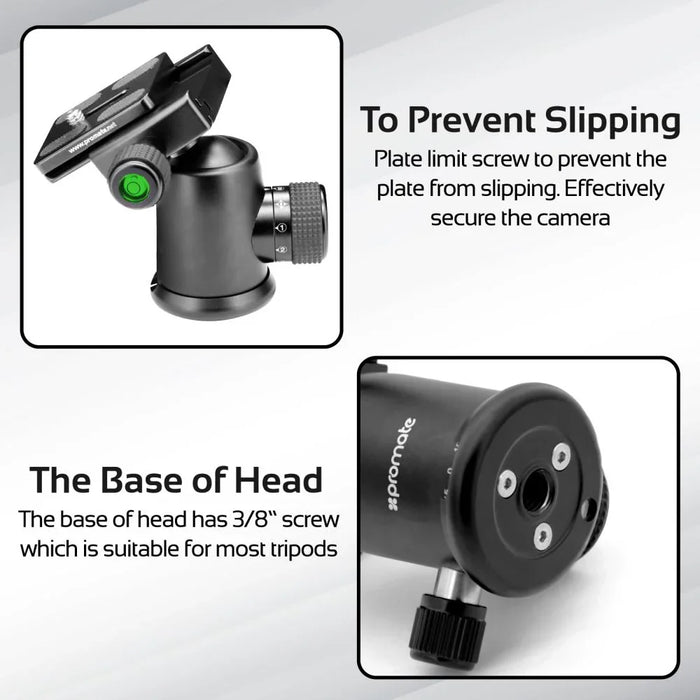 Promate Precise 160 Premium Professional Anodized Aluminium Travel Tripod PRECISE-160 - LX2001 - Homewares, Outdoor, Phone Accessories, Cases, Speakers, Headphones + More -