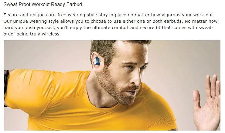 PROMATE True Stereo Bluetooth Earbuds w/ Portable Charging Case - White TRUEBLUE-2.WHT - LX2001 - Homewares, Outdoor, Phone Accessories, Cases, Speakers, Headphones + More -