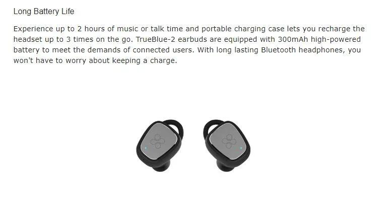 PROMATE True Stereo Bluetooth Earbuds w/ Portable Charging Case - White TRUEBLUE-2.WHT - LX2001 - Homewares, Outdoor, Phone Accessories, Cases, Speakers, Headphones + More -