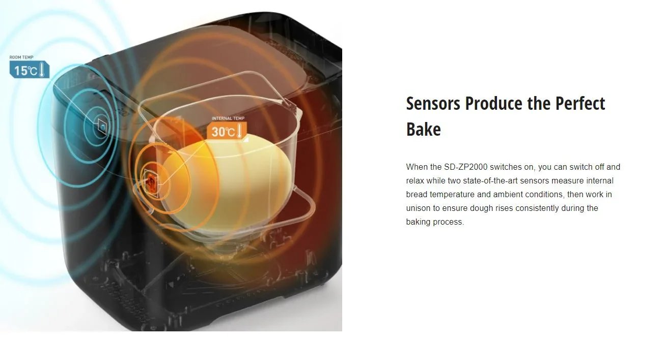 Panasonic Artisan Bread Maker Breadmaker - Black - LX2001 - Homewares, Outdoor, Phone Accessories, Cases, Speakers, Headphones + More -