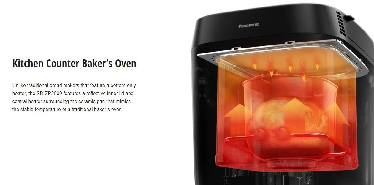 Panasonic Artisan Bread Maker Breadmaker - Black - LX2001 - Homewares, Outdoor, Phone Accessories, Cases, Speakers, Headphones + More -