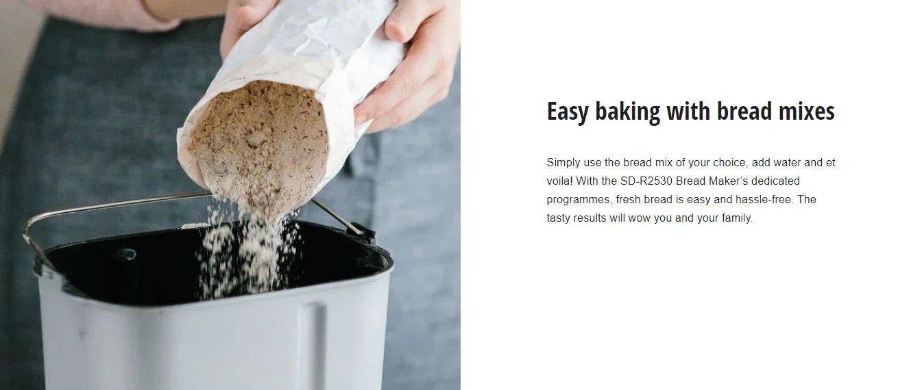 Panasonic Bread Maker Breadmaker - White SD-R2530WST - LX2001 - Homewares, Outdoor, Phone Accessories, Cases, Speakers, Headphones + More -