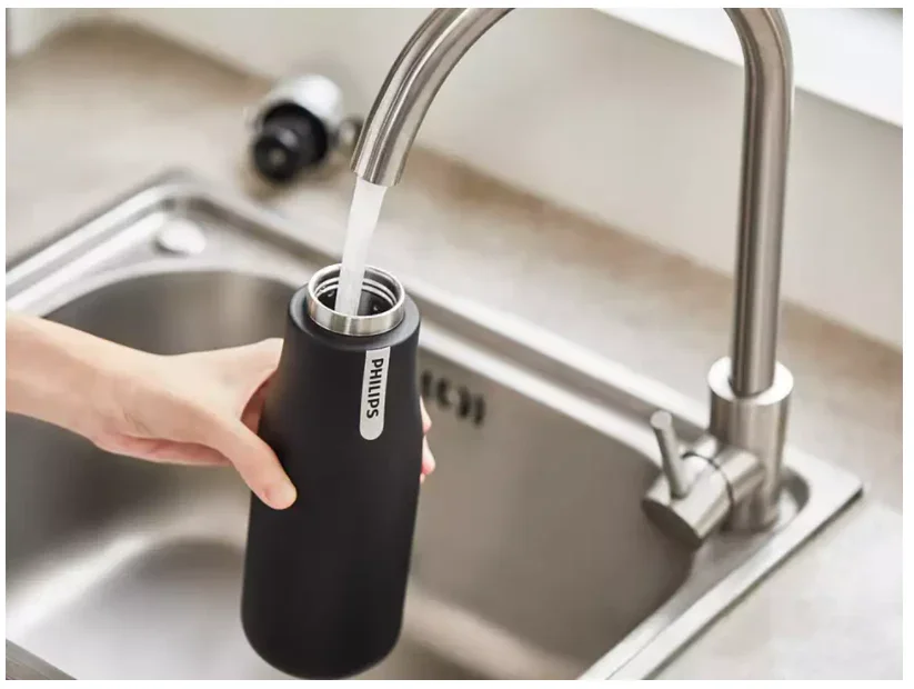 Philips GoZero Smart UV-C LED Purification Bottle 590ml - Black AWP2788BK - LX2001 - Homewares, Outdoor, Phone Accessories, Cases, Speakers, Headphones + More -