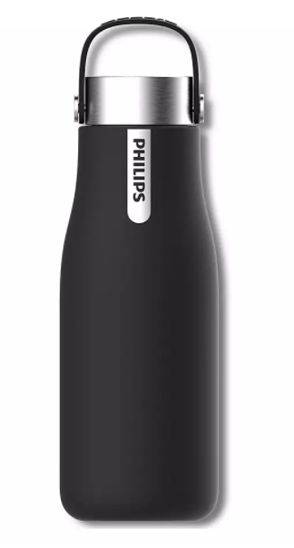 Philips GoZero Smart UV-C LED Purification Bottle 590ml - Black AWP2788BK