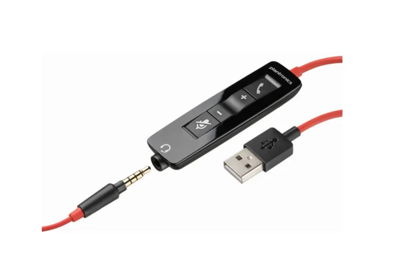 Plantronics Blackwire 5220 Wired Headset - Black 207576-201 - LX2001 - Homewares, Outdoor, Phone Accessories, Cases, Speakers, Headphones + More -