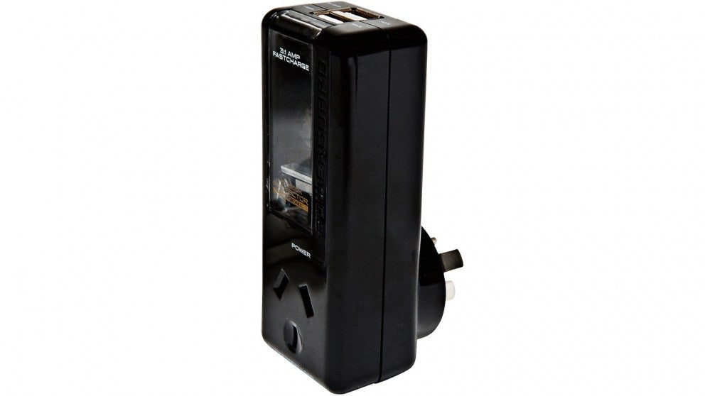 PowerGuard Notebook Protector AC Wall Charger ChargeAll Surge Protector - Black