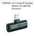 Promate 2-In-1 Audio & Charging Adaptor w/ Lightning Connector - Black IHINGE-LT.BLK - LX2001 - Homewares, Outdoor, Phone Accessories, Cases, Speakers, Headphones + More -