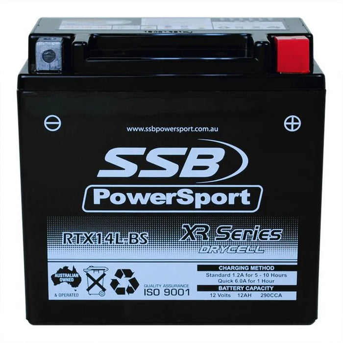 Motorcycle motorbike battery (RTX14L-BS) AGM 12V 12AH 290CCA BY SSB - LX2001 - Homewares, Outdoor, Phone Accessories, Cases, Speakers, Headphones + More -