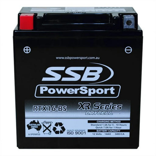Motorcycle motorbike battery (YTX16-BS) AGM 12V 14AH 340CCA BY SSB - LX2001 - Homewares, Outdoor, Phone Accessories, Cases, Speakers, Headphones + More -