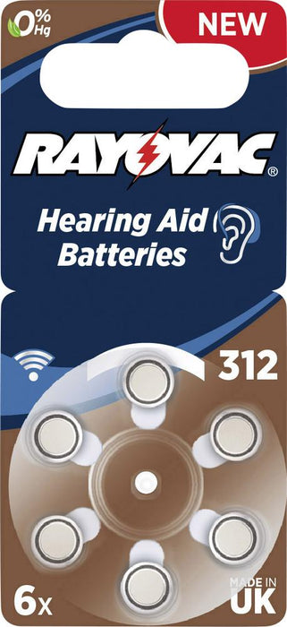 Rayovac Hearing Aid 312 Batteries