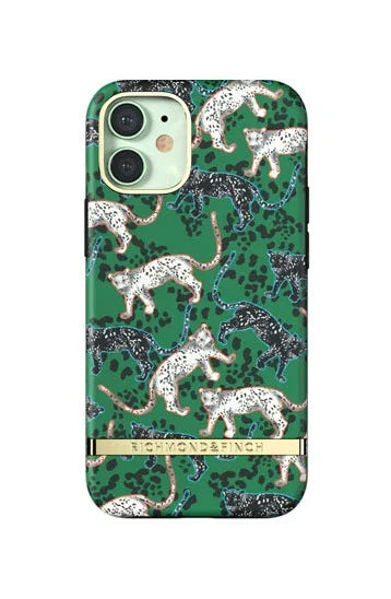 Richmond & Finch Apple iPhone 12 Mini 5.4" Case - Green Leopard RF42972 - LX2001 - Homewares, Outdoor, Phone Accessories, Cases, Speakers, Headphones + More -
