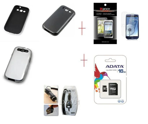 Samsung Galaxy S3 Metal Case 16GB MicroSD Charger - LX2001 - Homewares, Outdoor, Phone Accessories, Cases, Speakers, Headphones + More -