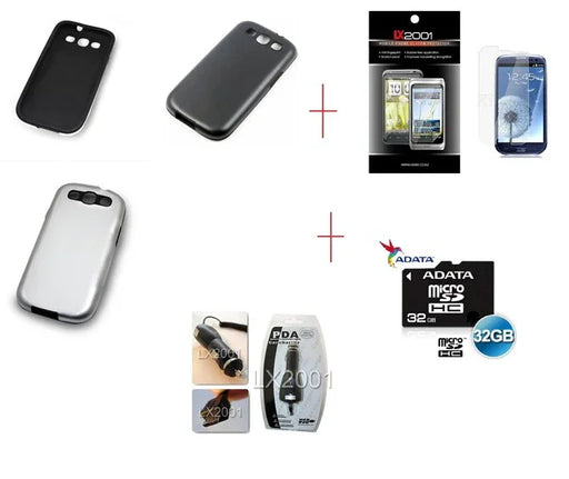 Samsung Galaxy S3 Metal Case 32GB MicroSD Charger - LX2001 - Homewares, Outdoor, Phone Accessories, Cases, Speakers, Headphones + More -