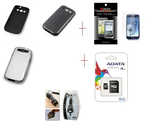 Samsung Galaxy S3 Metal Case 4GB MicroSD Charger - LX2001 - Homewares, Outdoor, Phone Accessories, Cases, Speakers, Headphones + More -