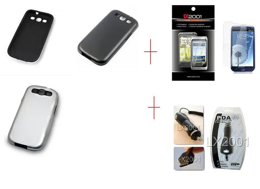 Samsung Galaxy S3 Metal Rubber Case Charger - LX2001 - Homewares, Outdoor, Phone Accessories, Cases, Speakers, Headphones + More -