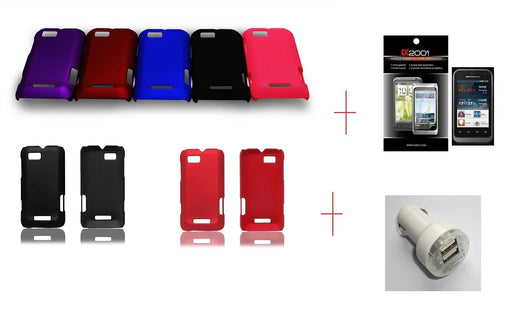 Motorola Defy Mini Rubber XT320 Case DUAL Charger - LX2001 - Homewares, Outdoor, Phone Accessories, Cases, Speakers, Headphones + More -