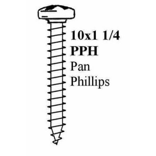 10 X 1.1/4" PAN Phillips PHIL.STP SCREW BLACK - LX2001 - Homewares, Outdoor, Phone Accessories, Cases, Speakers, Headphones + More -