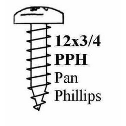 12 X 3/4" Pan Pozi Stp Screw Zp - Bag Of 100 - LX2001 - Homewares, Outdoor, Phone Accessories, Cases, Speakers, Headphones + More -