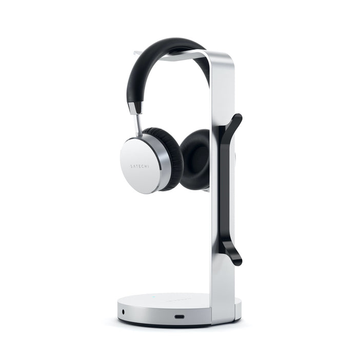 SATECHI Aluminium Headphone Stand Hub - Silver ST-UCHSHS 879961008963