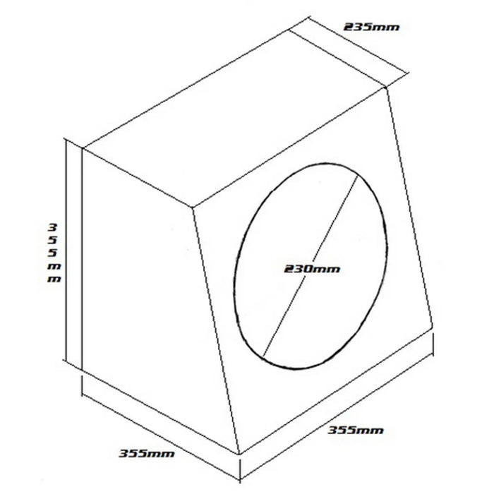 RAPTOR SUBWOOFER BOX FOR 10" SINGLE SUB BLACK - LX2001 - Homewares, Outdoor, Phone Accessories, Cases, Speakers, Headphones + More -