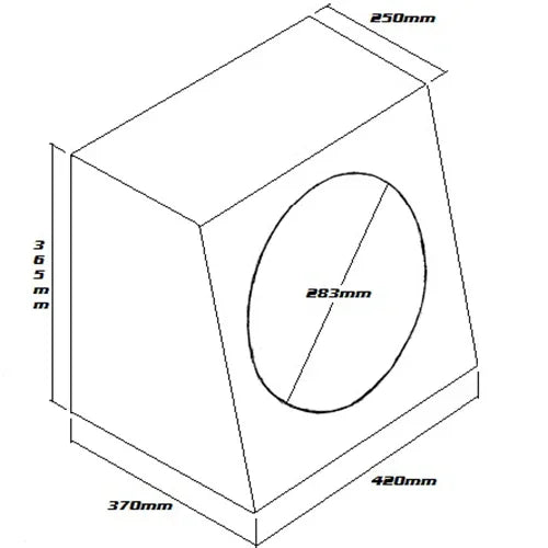 RAPTOR SUBWOOFER BOX FOR 12" SINGLE SUB BLACK - LX2001 - Homewares, Outdoor, Phone Accessories, Cases, Speakers, Headphones + More -