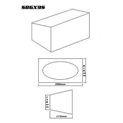 RAPTOR SPEAKER BOX 6 X 9" BLACK SMALL PAIR - LX2001 - Homewares, Outdoor, Phone Accessories, Cases, Speakers, Headphones + More -