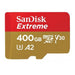 Sandisk 400GB MicroSD Extreme MICRO SD SDXC UP TO 160MB/S CLASS 10 A2 V30 - LX2001 - Homewares, Outdoor, Phone Accessories, Cases, Speakers, Headphones + More -